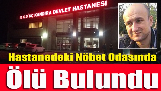 M. Kazım Dinç Kandıra Devlet Hastanesi'nde görevli sağlık memuru Mehmet