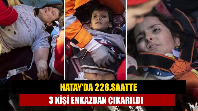 Hatay'ın merkez Antakya ilçesinde Uğur Apartmanı'nın enkazından anne ve 2
