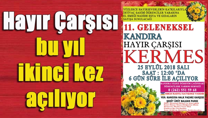 Kandıra Öğrenim Çağındaki Talebelere Yardım Derneği’nin düzenlemiş olduğu giyim ve