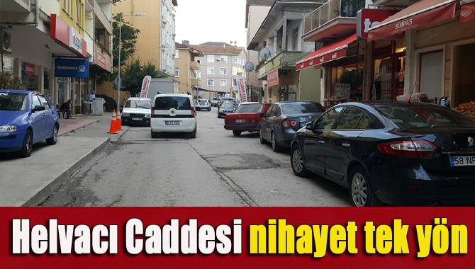Kandıra merkezin en işlek caddelerinden biri olan Helvacı Caddesi’nde nihayet