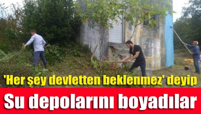 Kandıra'da bulunan köylüler, “Her şeyi devletten beklememek lazım” diyerek köylerini
