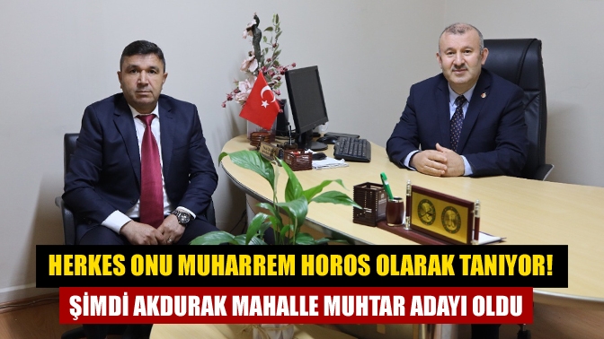 Kandıra'da geniş bir kesim tarafından tanınan ve sevilen, Fikret Horos,