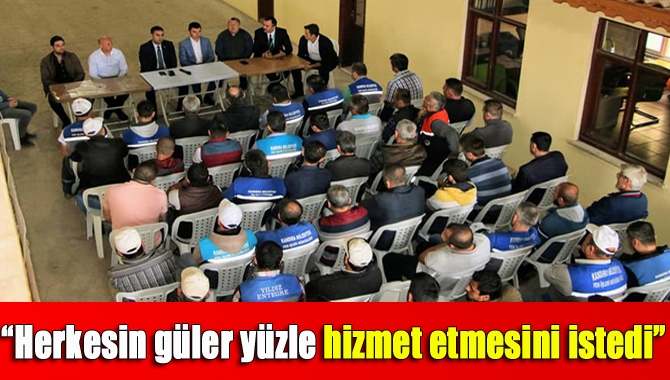 Başkan Turan, kent genelinde özverili çalışmalarda bulunan Fen İşleri Müdürlüğü