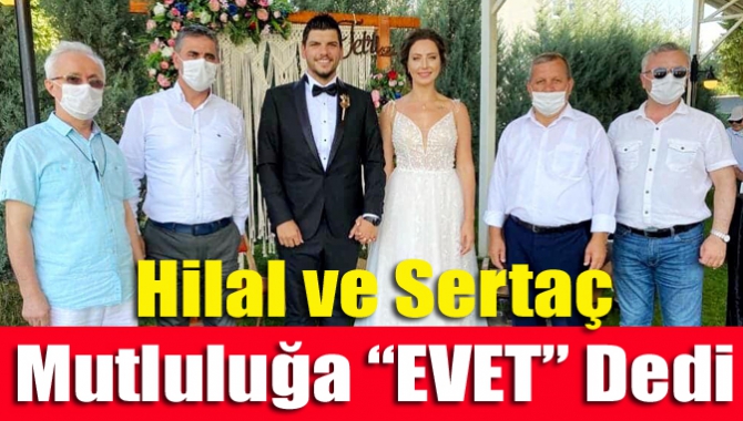 Mutlu birlikteliklerini nikah masasına taşıyan Hilal Şen ile Sertaç Tugay