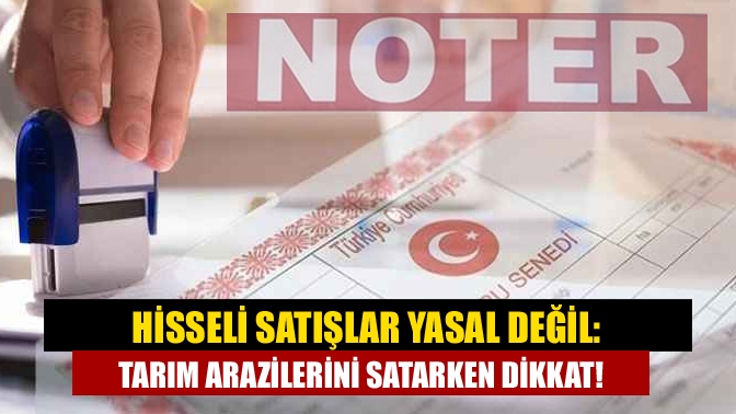 Mudanya Kaymakamlığı, tarım arazilerinin hisseli satışı ile ilgili yasal uyarılarda