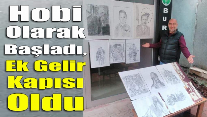 Hobi olarak yapmaya başladığı kara kalem ve yağlı boya çalışmaları