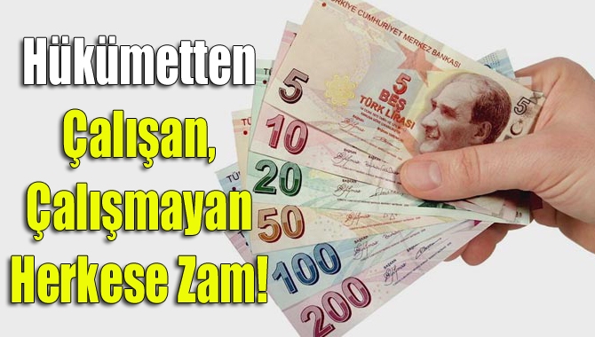 Hükümet, herkesin gelirinde iyileştirme yapmak için düğmeye bastı. Ocak ayında,