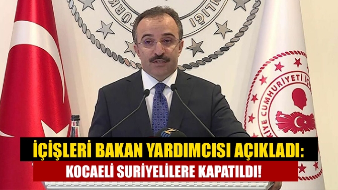 İçişleri Bakan Yardımcısı ve Bakanlık Sözcüsü İsmail Çataklı, yaptığı açıklamada