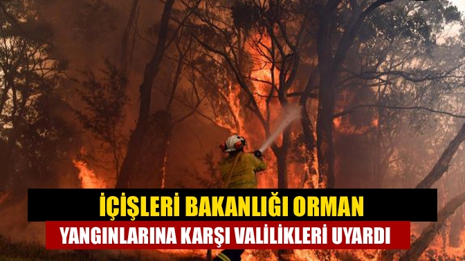 İçişleri Bakanı Süleyman Soylu'nun talimatıyla, orman yangınlarına karşı valilikler yeniden
