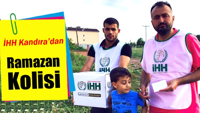 İHH Kandıra Temsilciliği ihtiyaç sahiplerine 100 adet Ramazan gıda kolisi