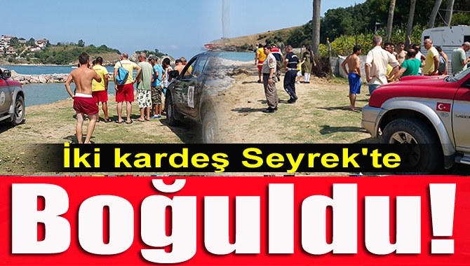 Kandıra Seyrek sahilinde serinlemek için denize giren iki kardeş, boğularak