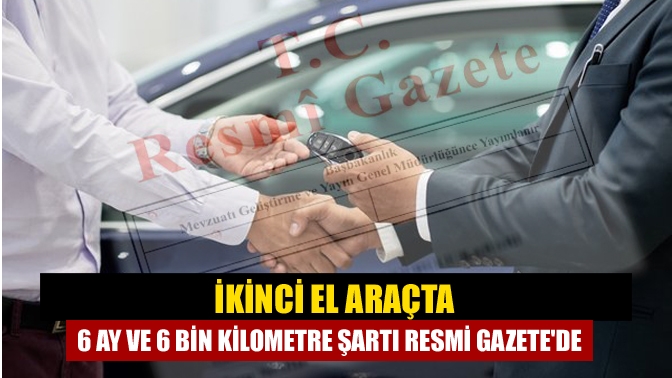 Ticaret Bakanlığı'nın ikinci el otomobil ve arazi taşıtlarının satışına 6