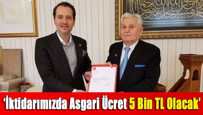 Yeniden Refah Partisi İl Başkanlığı'na seçilen Mehmet Aras, Kocaeli Adliyesi’ne