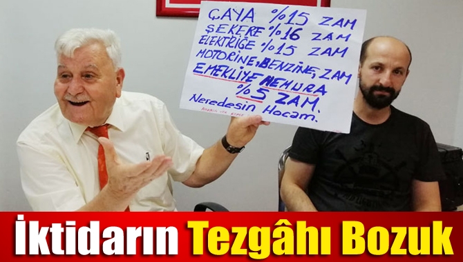Yeniden Refah Partisi Kocaeli İl Başkanı Mehmet Aras temmuz ayı