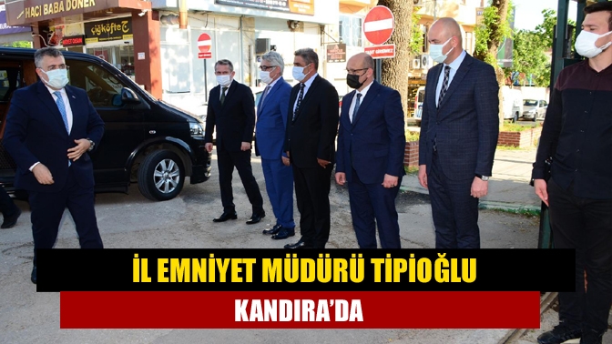 Kocaeli İl Emniyet Müdürü Veysel Tipioğlu 5 müdür yardımcısı ile
