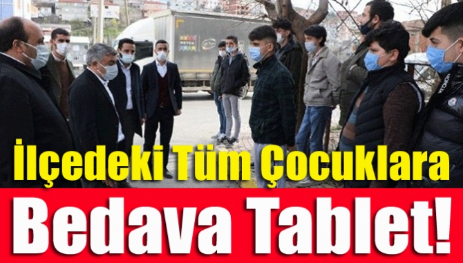 Dilovası Belediye Başkanı Hamza Şayir, ilçedeki tüm çocuklara tablet dağıtılacağının