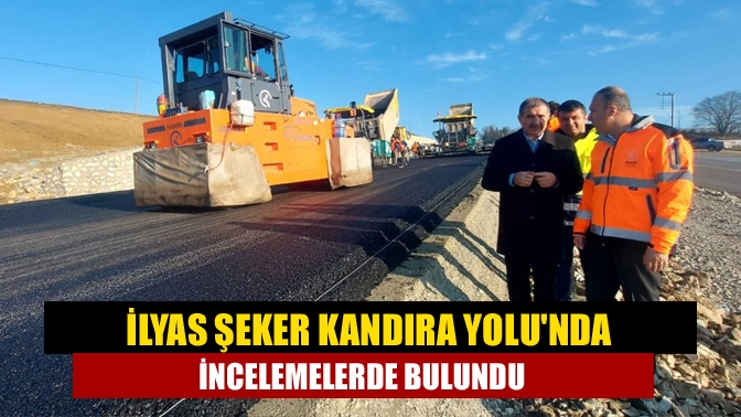 Şeker ile Karayolları İstanbul Bölge Şube Müdürü Çolak, Kandıra-İzmit yolunda