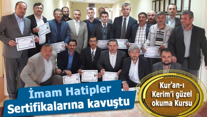 Kandıra İlçe Müftülüğü’ne bağlı 20 imam hatip, Kur’an-ı Kerim’i güzel