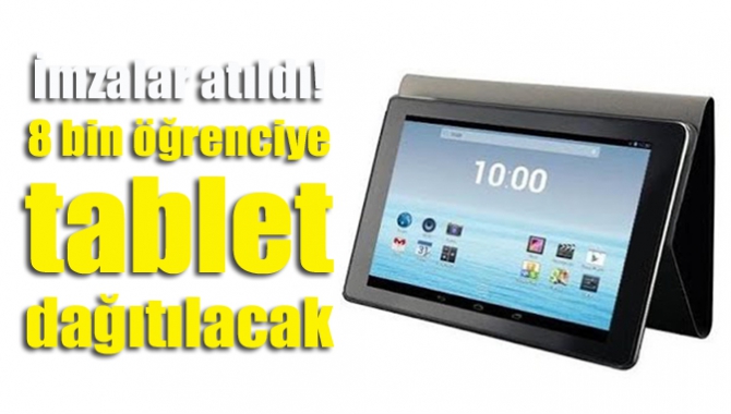 İhtiyaç sahibi 8 bin öğrenciye tablet dağıtacaklarını vurgulayan Başkan Büyükakın,