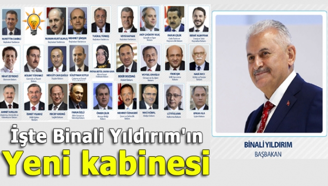 AK Parti Genel Başkanı Binali Yıldırım'ın yeni kabine listesini Cumhurbaşkanı