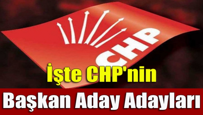 CHP'de başvuru süresi bitti. Büyükşehir Belediyesi olmak üzere 13 belediye