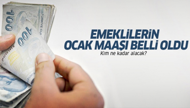 Emeklilerin Ocak zamları şekillenmeye başladı. En düşük kamu emeklisi maaşı