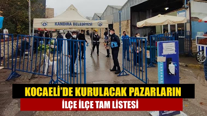 İçişleri Bakanlığı’nın kararı ile bugün pazar yerleri yeniden açılıyor. İşte