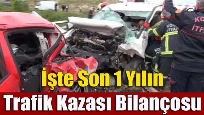 Kocaeli’de son bir yılda gerçekleşen 4 bin 384 trafik kazasında