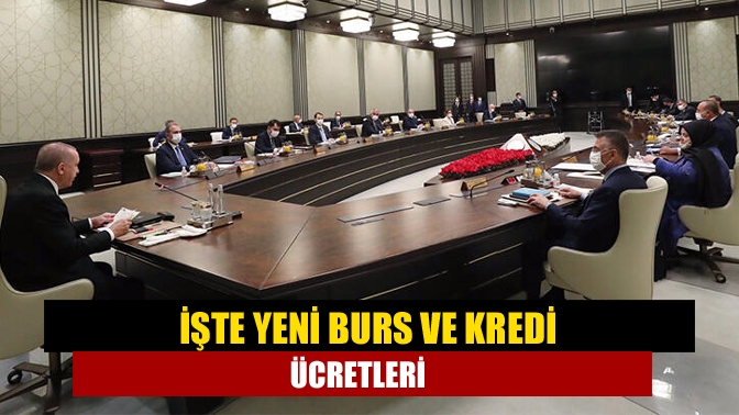 Cumhurbaşkanı Erdoğan, Kabine sonrası yaptığı açıklamalarda, KYK burs ve kredi