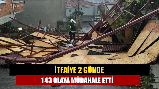Kocaeli Büyükşehir Belediyesi İtfaiye ekipleri ilimizde etkili olan lodos nedeniyle