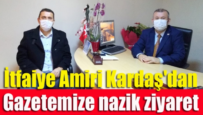 Kocaeli büyükşehir belediyesi Kandıra İtfaiye Amiri Aydın Kardaş, Basın Onur
