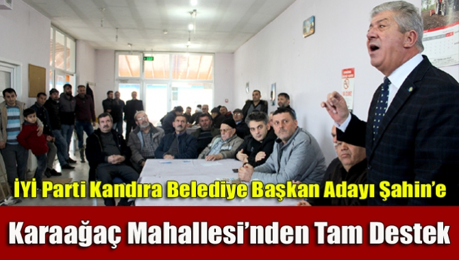 Karaağaç Mahallesi’ni ziyaret eden İYİ Parti Kandıra belediye başkan adayı