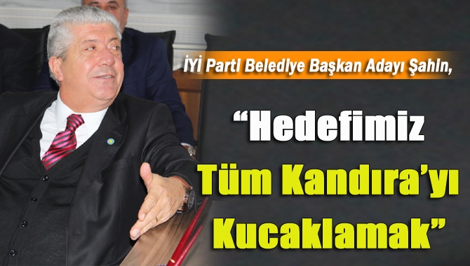 Kandıralı muhtarları ziyaret eden Ercüment Şahin, “Biz İYİ Parti’nin adayıyız