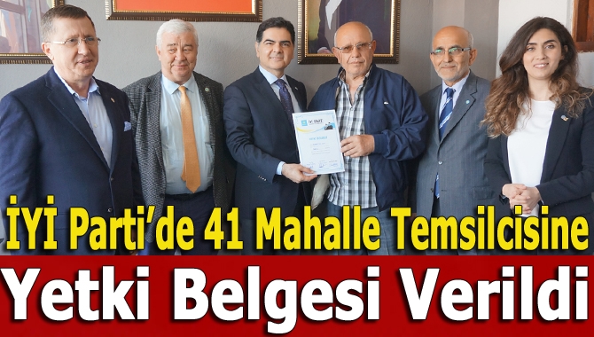 İYİ Parti Kandıra İlçe Teşkilatı’nda düzenlenen törenle 41 mahalle temsilcisine