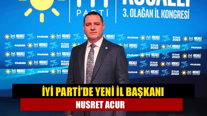 İYİ Parti Kocaeli İl Kongresi Kocaeli Kongre Merkezi'nde gerçekleşti. Kongrede