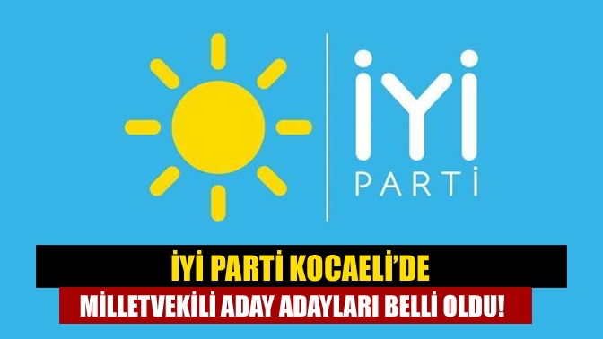 28. Dönem Milletvekili Genel Seçimleri için İYİ Parti Kocaeli’den başvuru
