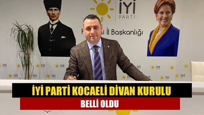 İYİ Parti Kocaeli İl Başkanı seçilen Nusret Acur, bu akşam