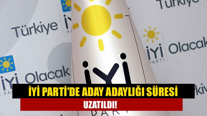 İYİ Parti'nin Hukuk ve Seçim İşleri Başkanlığı tarafından yapılan açıklamada,