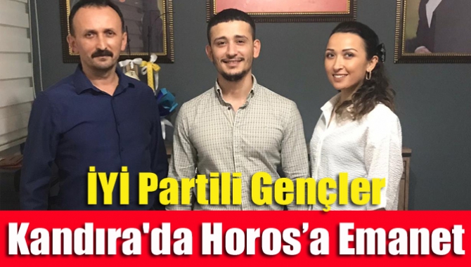 İYİ Parti Kandıra İlçe Gençlik Kolları Başkanlığı görevine Zülfikar Horos