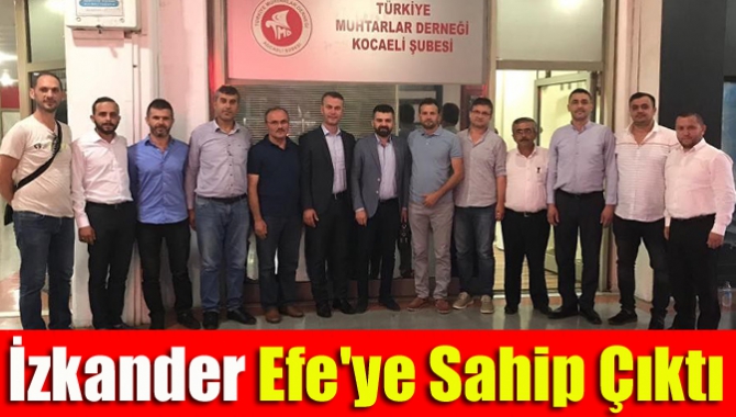 İzmit Kandıra Kültür yardımlaşma ve dayanışma derneği (İzkander) Tavşantepe Muhtarı