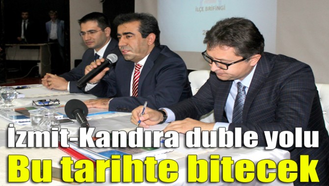 Kandıra’da düzenlenen koordinasyon toplantısında konuşan Kaymakam Çiçek, İzmit-Kandıra duble yolunun