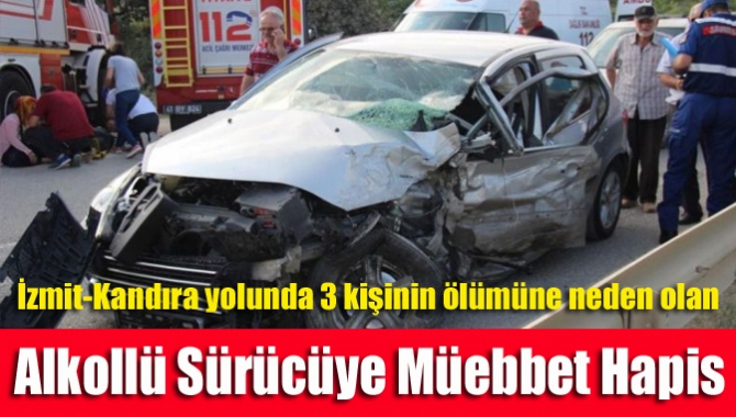 Kandıra-İzmit yolunda alkollü kullandığı aracıyla karıştığı zincirleme trafik kazasında 3