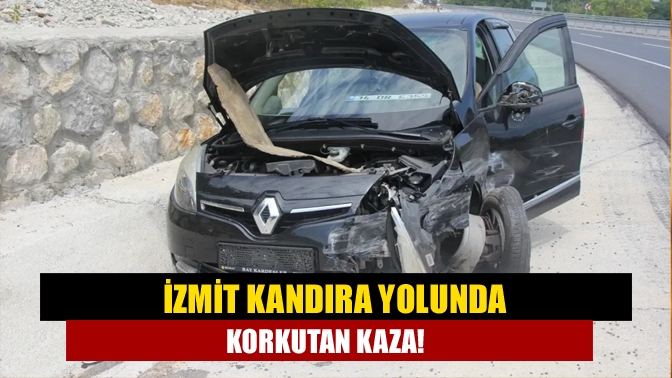 Kandıra-İzmit yolu Çayırköy mevkiinde direksiyon hakimiyetini kaybeden sürücü yolun kenarındaki