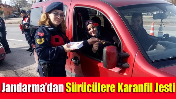 Kocaeli İl Jandarma Komutanlığı ekipleri 14 Şubat sevgililer günü nedeniyle