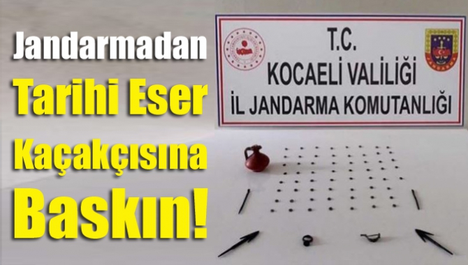 Kocaeli’de jandarma ekipleri tarafından düzelenen operasyonda, bir kişi çok sayıda