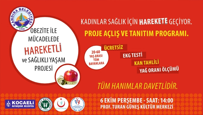 Obezite ile Mücadelede Hareketli ve Sağlıklı Yaşam Projesi için kayıtlar