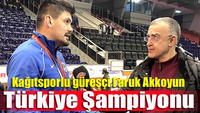 Büyükşehir Kağıtsporlu Faruk Akkoyun, Ordu’da düzenlenen büyük erkekler serbest güreş