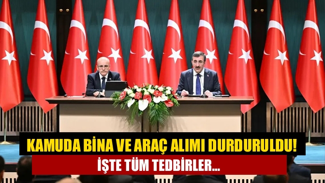 Kamuda tasarruf paketinin ayrıntıları belli oldu. Cumhurbaşkanı Yardımcısı Cevdet Yılmaz