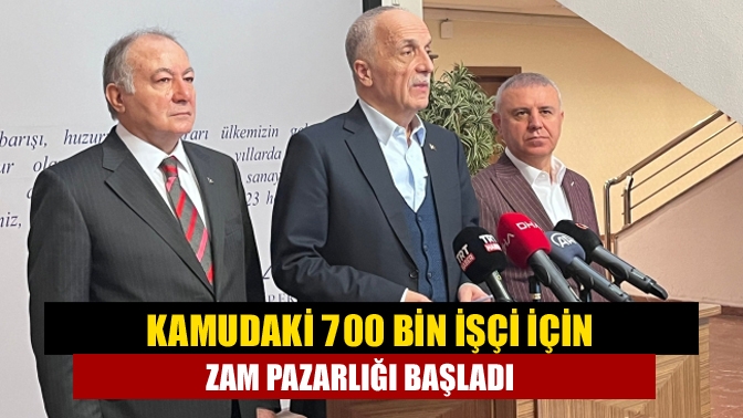 Kamudaki 700 bine yakın işçiyi ilgilendiren toplu sözleşme görüşmelerinde ilk