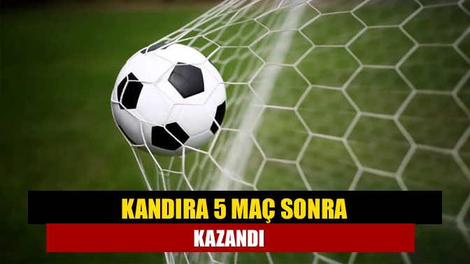 Süper Amatör Lig'de düşme hattına giren Kandıra GB, 5 maç